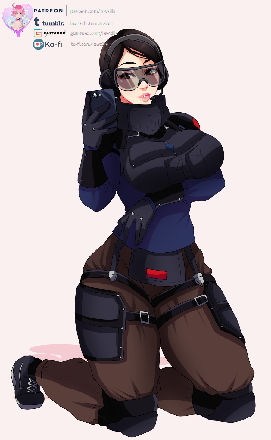 law-zilla: Finished patreon commission of Ying from Rainbow Six Siege for Chesire,