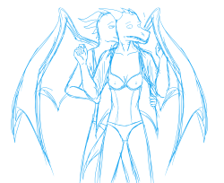 Just A Quick Sketch Of Two Dragons Getting A Lesbian On. They’re Gonna Have Sexy