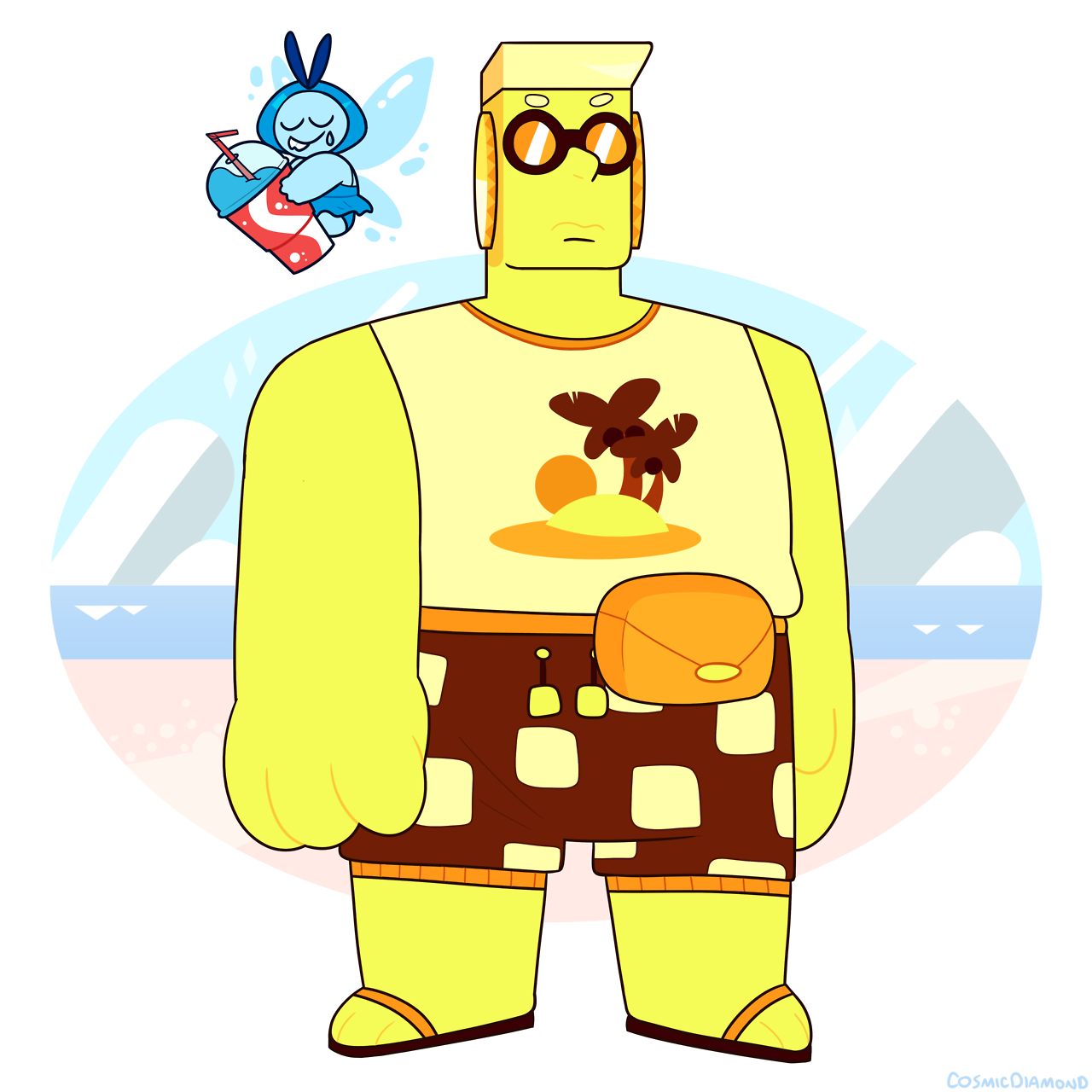 diadraws: everyone settled on a truce for the day to have a good time at the beach