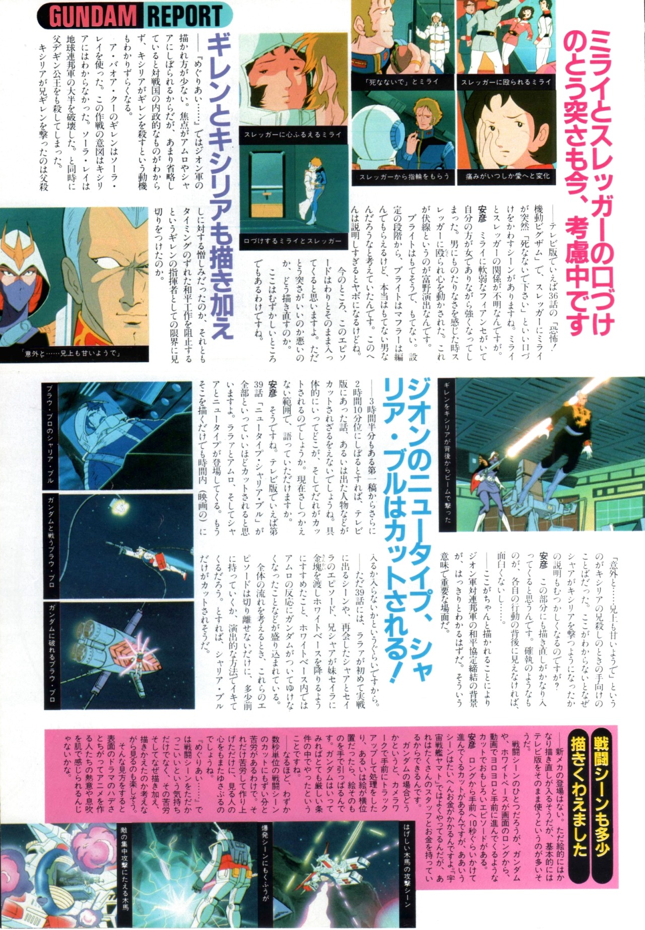 Anim Archive Mobile Suit Gundam Movie Interview With