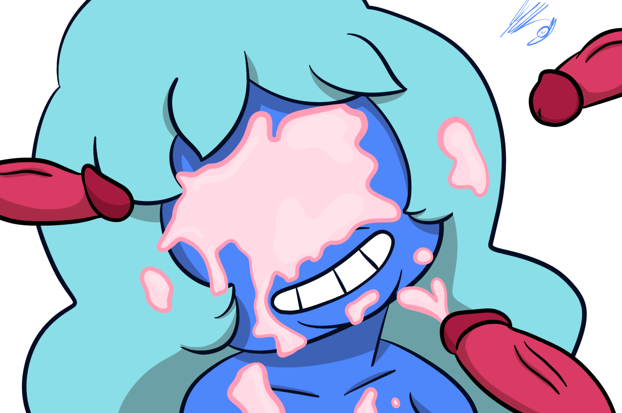 I like to imagine Gem Cum as this weird goopy mineral oil type stuff.Commissions