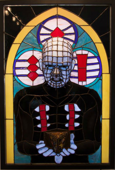 xombiedirge:  Lord of Leviathan by Nicole Cantú 24” X 36” stained glass with