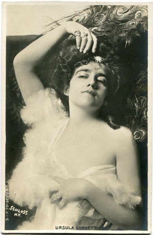 Vintage French RPPC Postcard Actress Stage Star Ursula Gurnett 
