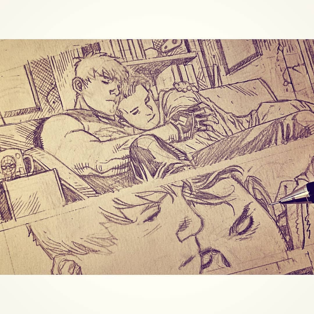 Teddy (2022) . #TeddyAltman #Hulkling #YoungAvengers #MarvelComics #Marvel  #remarque #sketch #sketchdrawing #inkdrawing #JimCheung