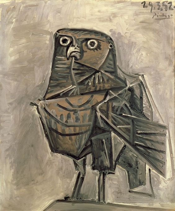 msexplorer: ollebosse:    Pablo Picasso - Owl 1952    @mylifethroughgreeneyes 