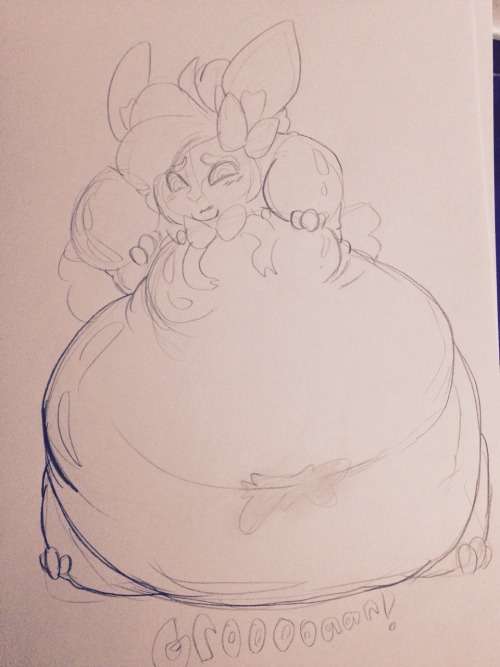 The Fatty Sylveon Having Some Problems With His Tummy Being Noisy