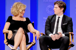 fuckyeahjessicalange:  Jessica Lange &amp; Evan Peters | PALEYFEST LA 2015 honoring AHS: Freak Show (03.15.15)