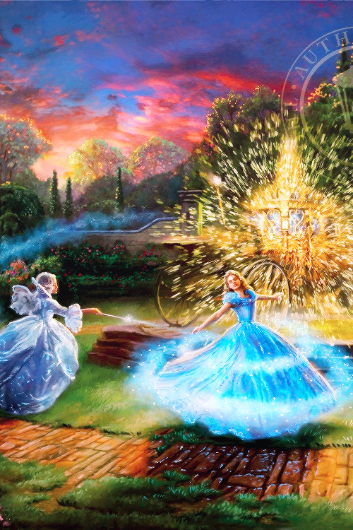 mickeyandcompany: Thomas Kinkade Studios phone backgrounds (featuring their newest Snow White and th