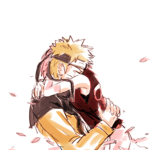 fineillsignup:NaruSaku art by Goose, reposted with permission for day 3 of MultiSaku Month.(Some say