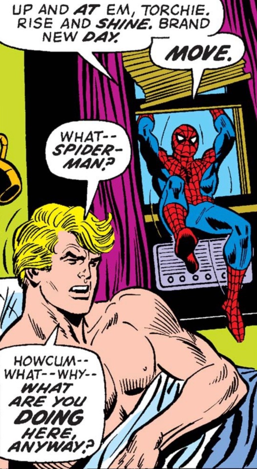 Peter Parker And His Complete Inability To Let Poor Johnny Storm Just Get A Decent Nights Sleep