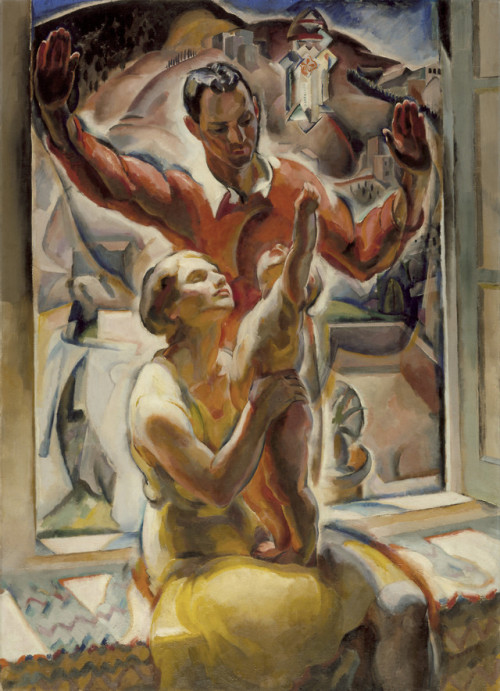 terminusantequem:Edouard Vysekal (Czech, 1890-1939), The Herwigs, 1928. Oil on canvas, 138.11 × 99.7