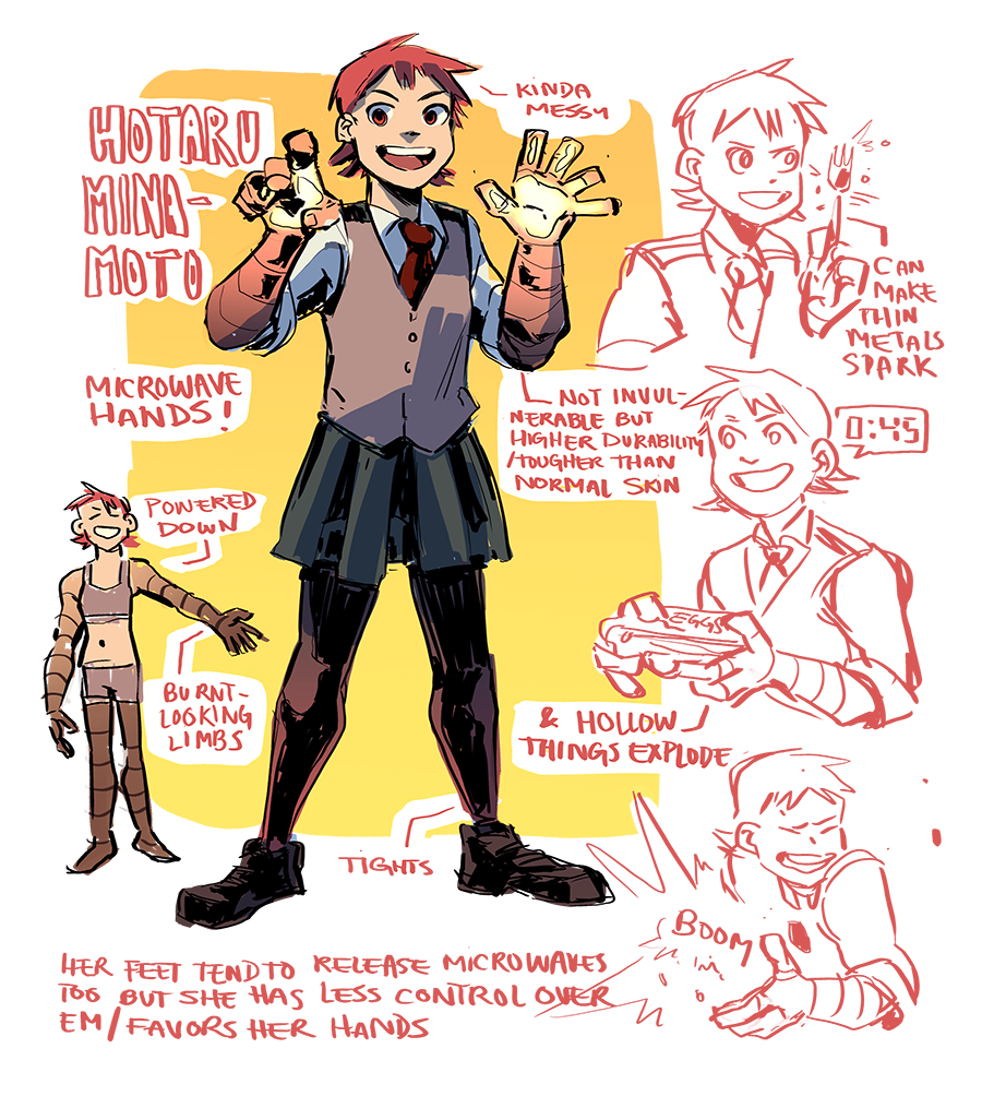 meruz:i made a bnha oc that ISNT an xmen character in the UA school uniform lmfao.