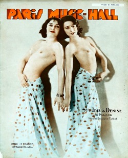 Whataboutbobbed:  Palace Dancers Iris And Denise Grace The April 1931 Cover Of Paris