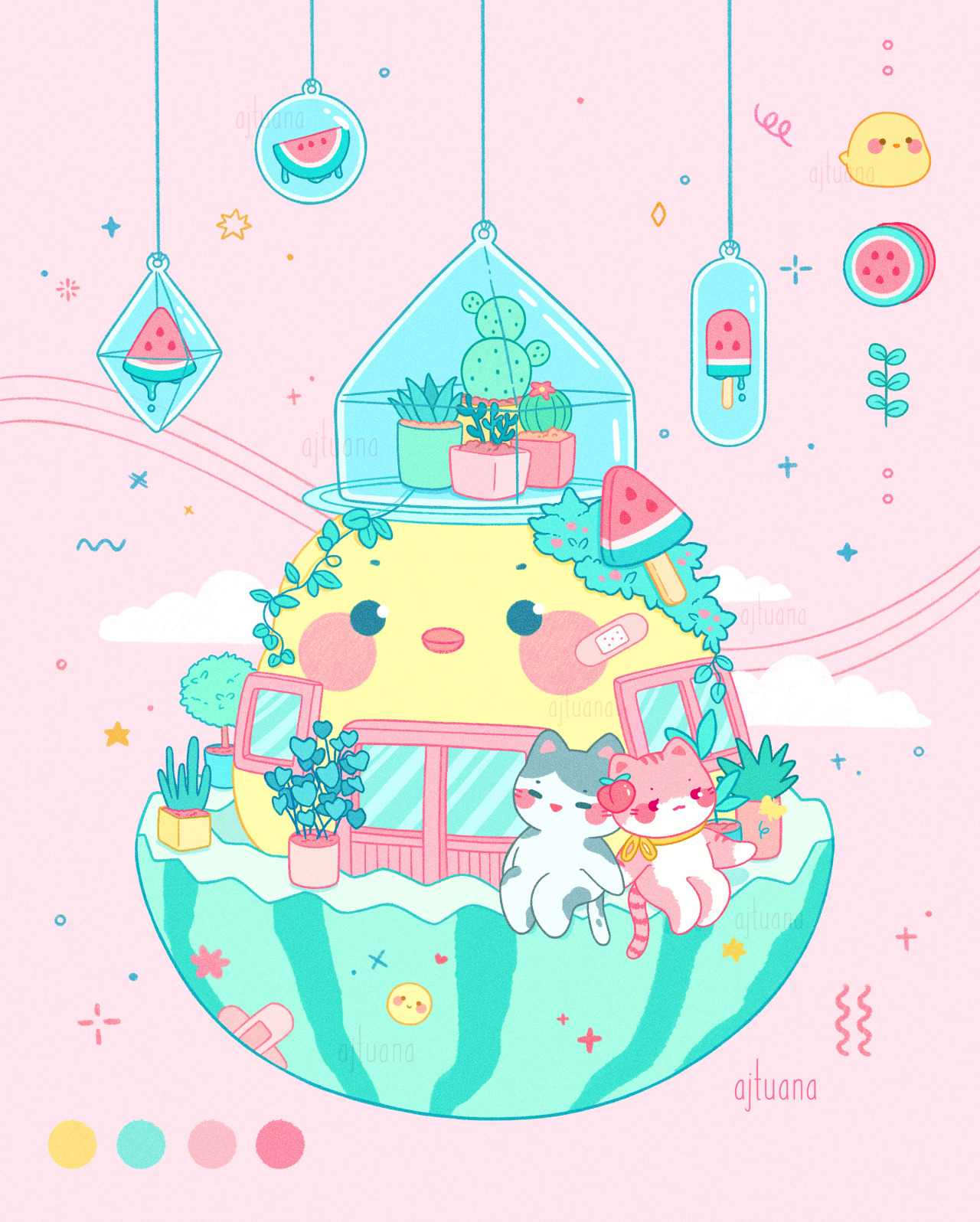 Adventures with Egg and Peach, which one's your fav? 🍰🍡🍑 


 
 Prints  | Wallpapers  | Instagram  |  Twitter