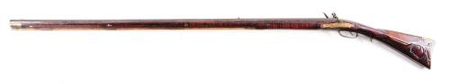 Flintlock long rifle crafted by John Graeff of Lancaster, Pennsylvania, circa 1773-1803.from Morphy 