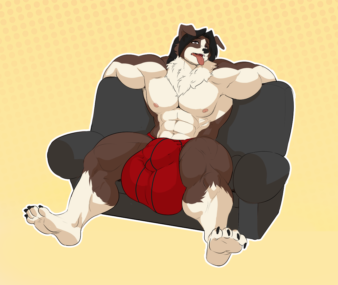 ghosts-go-boo:  Yet another stream commission for Venustiano of his big puppy fellow,