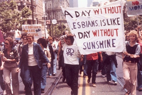 historicaltimes: Gay pride parade in Chicago, 1970s.