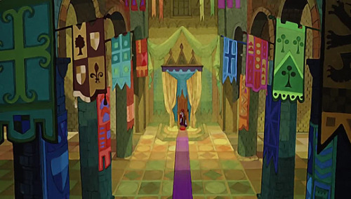 cinemamonamour: The Sword in the Stone (1963) - Backgrounds Layout: Don Griffith, Basil Davidov