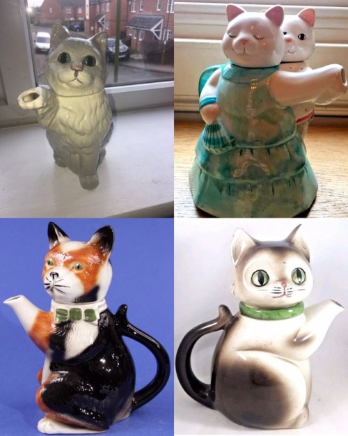 diabeticlesbian:diabeticlesbian:diabeticlesbian:diabeticlesbian:Favourite cat teapots of eBaymore&he