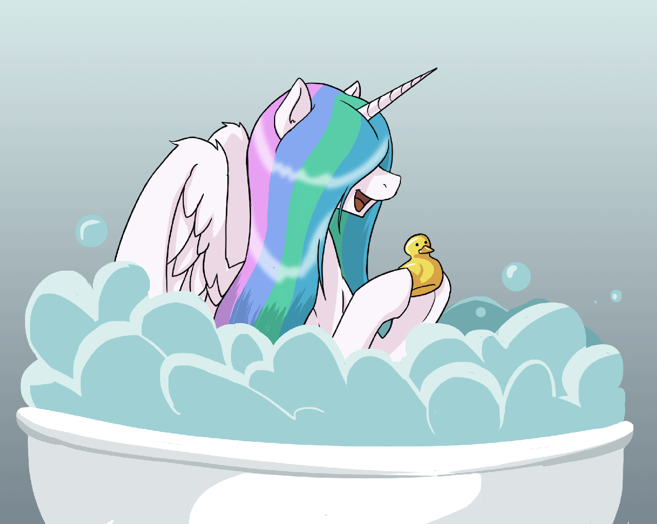 rustytales:  Paaaatreon request for August ! (just in time)  Celestia singing the
