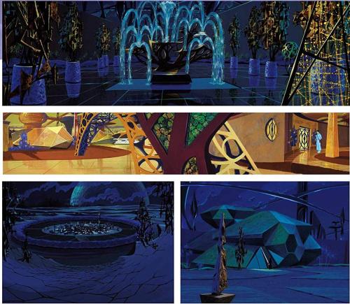 uglysockperson: thetimetostrikeislater: Backgrounds of Vulcan from the animated series  I adore