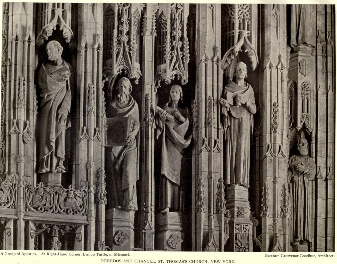 archimaps:The Reredos and Chancel inside the Church of St. Thomas, New York City