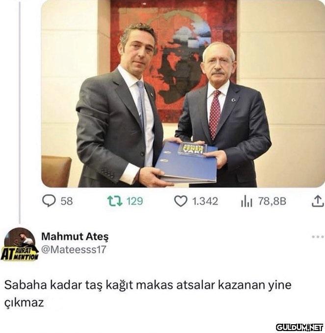 Geçmiş olsun. Sonuç...