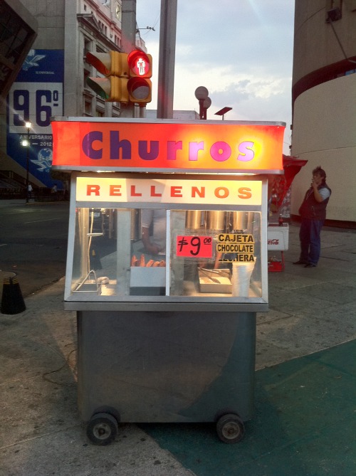 Churros rellenos.