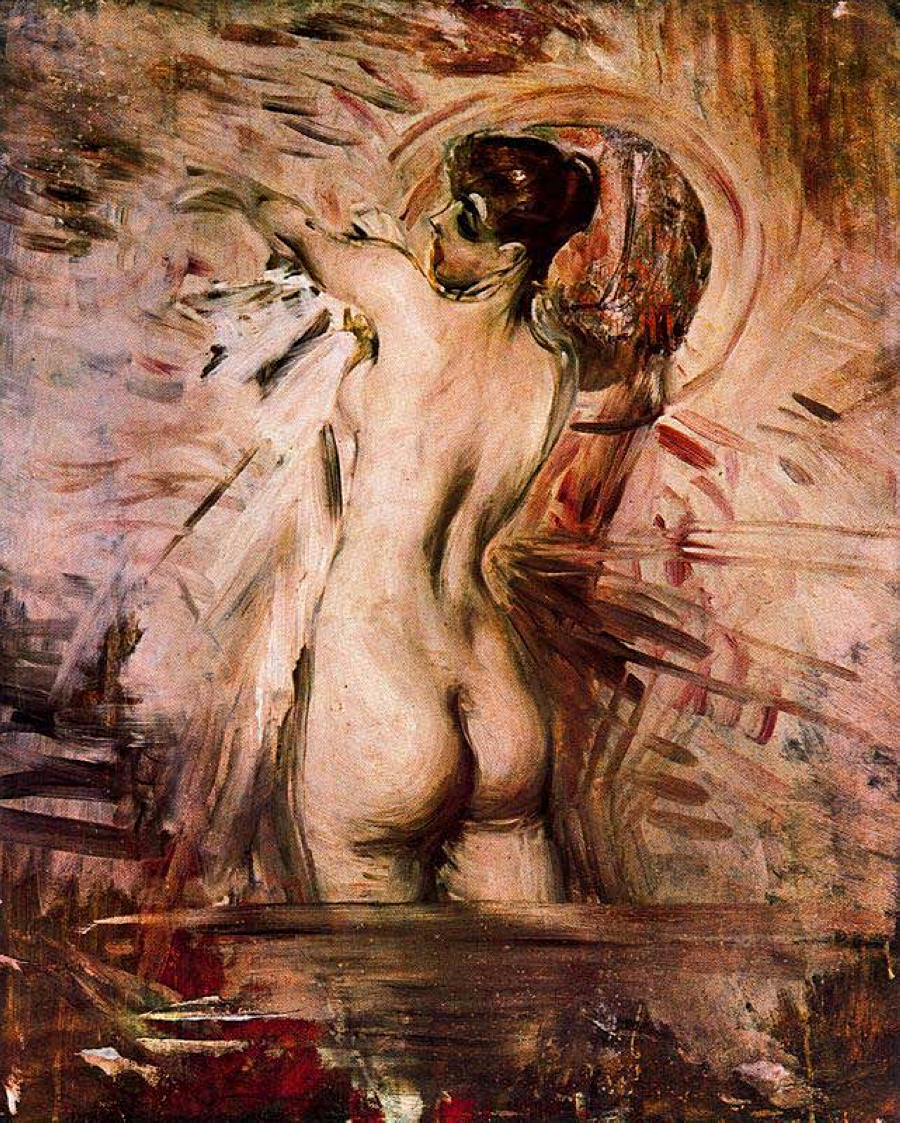 offtosognefjord:  In the Bath, Giovanni Boldini - Date unknown 