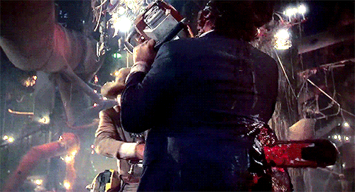 classichorrorblog:The Texas Chainsaw Massacre 2Directed by Tobe Hooper (1986)