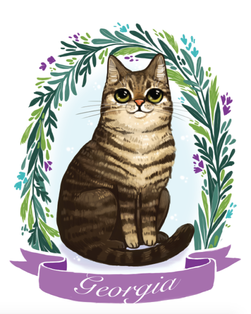 michiscribbles:Custom Pet Portrait for a customerto get your own visit my etsy shop 