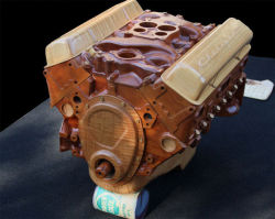 twinleaves:  木工職人が作った木製V8エンジンが最高すぎる！売ってくれ！