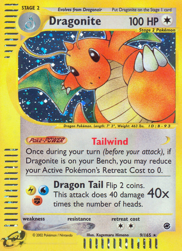 dragonite pokemon card