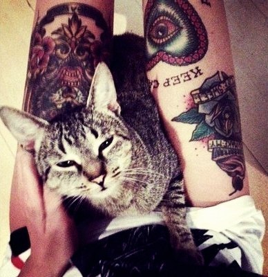 massblog021:  Tattoo cats ^_^ 