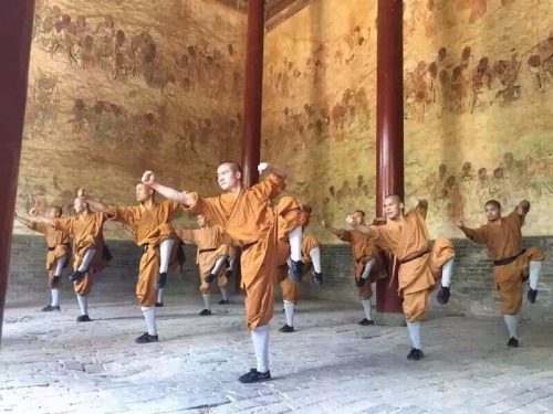 34th generation Shaolin monks.15.05.2016 Minister of Supervision He Yong and his entourage visited
