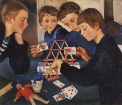 &ldquo;House of Cards&rdquo; by Zinaida Serebriakova via DailyArt app, your daily dose of art getdailyart.com