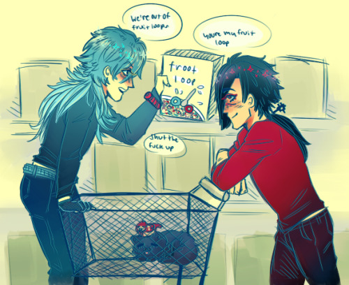 nohomoujaku:I FORGOTTHAT I FORGOTTO POST THISmy favorite froot loopsalso aoba rides on the end of th