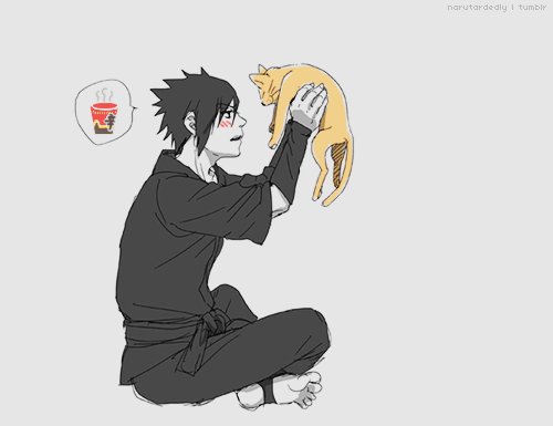  Naruto... Cats don't eat ramen, okay?  