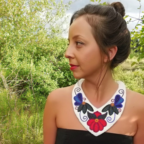 fyeahindigenousfashion:necklace, Soul Curiosity (Ojibwe)