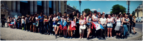 Echelon waiting for MARS in PARIS at GRAND PALAISpicture taken by me, val.