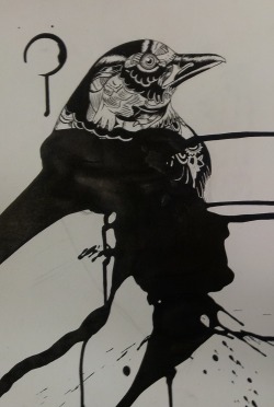 anto1404:  Guess who spilt their ink on their work?!  Makes a pretty good phone wallpaper though I’ve realised