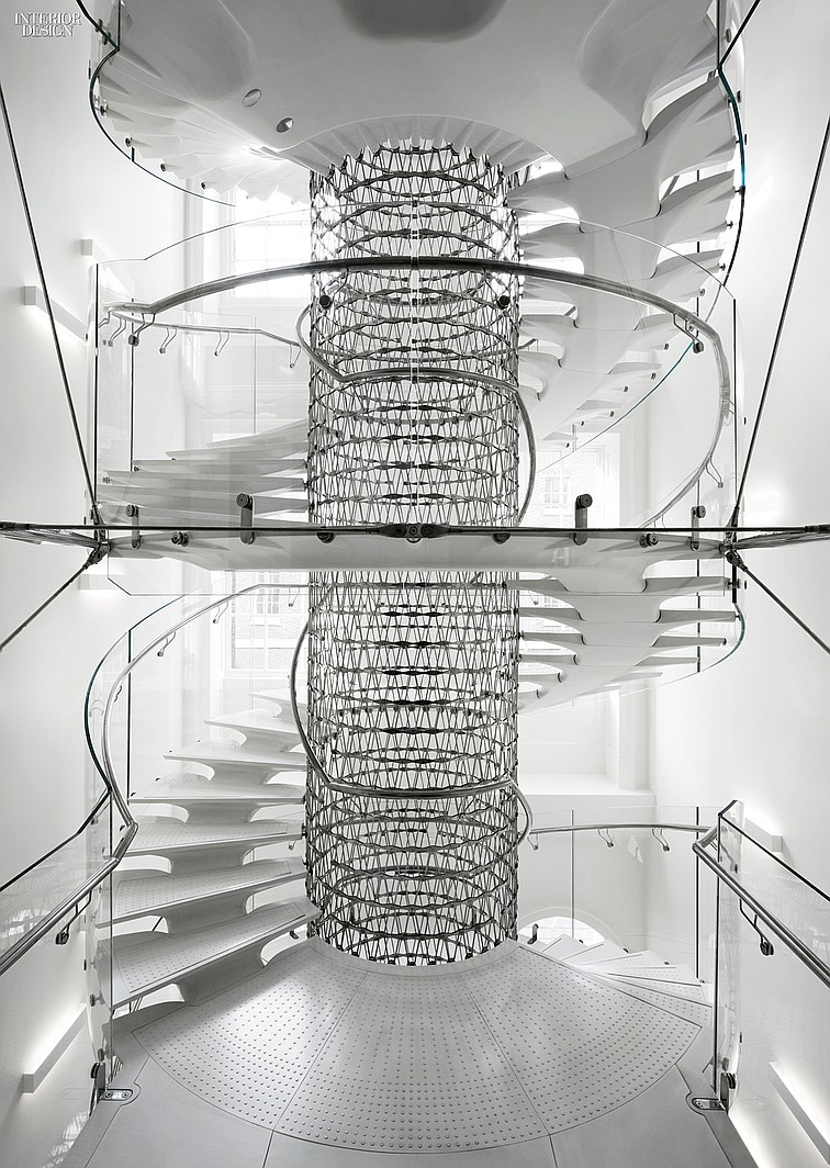 Eva Jiricna’s UHPC Stairs for London’s Somerset HouseEva Jiricna’s elegant spiral staircase inside London’s landmarked Somerset House, a neoclassical building from 1776. Photography by Richard Davies.
