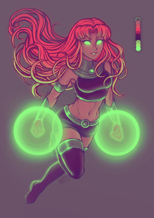 Porn photo iahfy:some color palette fun with starfire