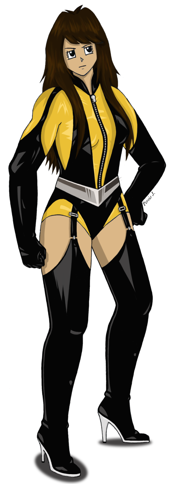 I Just Finished Ichigo In Silk Spectre IIs Costume From Watchmen. This Final Draft Was Done In Photoshop.