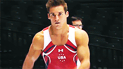 rosegym:  rosegym:  2013 Worlds: Sam Mikulak - PT  When one is a dork, one must salute like a dork. 