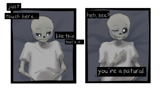 NSFW Undertale (Sans guides you on your first adult photos