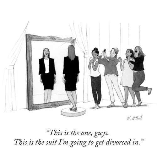 ruffboijuliaburnsides: newyorker: A cartoon by Will McPhail.