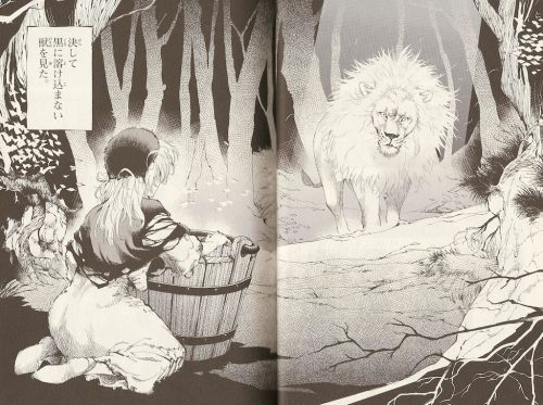 mycravatundone:GOD every time valjean is presented as a heavenly aslan in the arai manga i