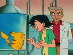 nothingbutgames:Pokémon anime and Pokémon Yellow Version (1998) parallel.