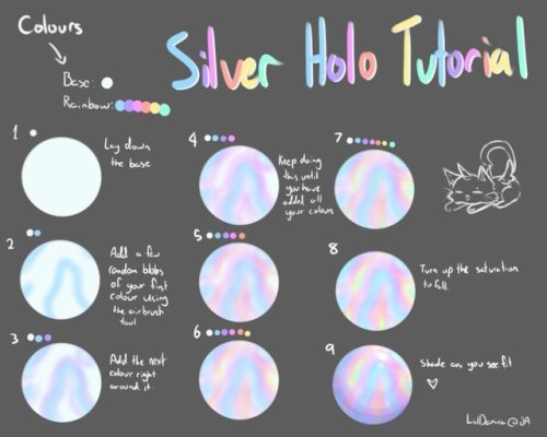 drawingden:Silver Holo Tutorial by LiilDanica